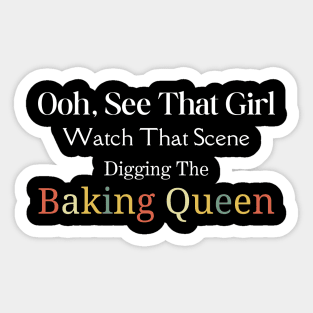 Baking Tshirt Sticker